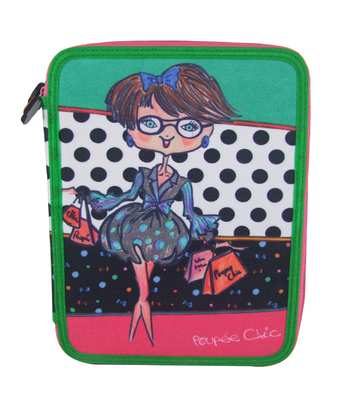De gekleurde het Geval van het 2 Pitpotlood/het Potloodzak 25×19.5×4.5 cm van Gevallenzippered van Kinderen
